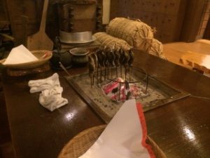 貝掛温泉　イワナ炭火焼